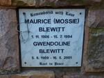 BLEWITT Maurice 1906-1994 & Gwendoline 1909-2001