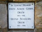 DREW John Adam Gibbs 1913-1986 & Irene Marjory 1919-1996
