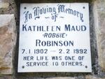 ROBINSON Kathleen Maud 1902-1992