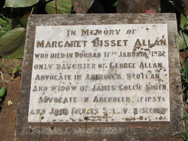 ALLAN Margaret Bisset -1922