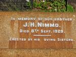 NIMMO J.H. -1929