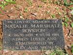 ROYSTON Natalie Marshall 1900-1984