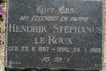 ROUX Hendrik Stephanus, le 1887-1968