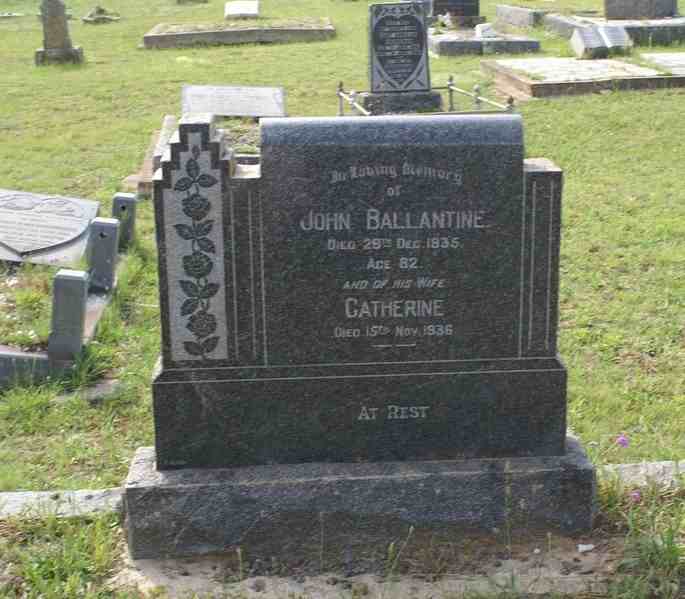 BALLANTINE John -1935 & Catherine -1936