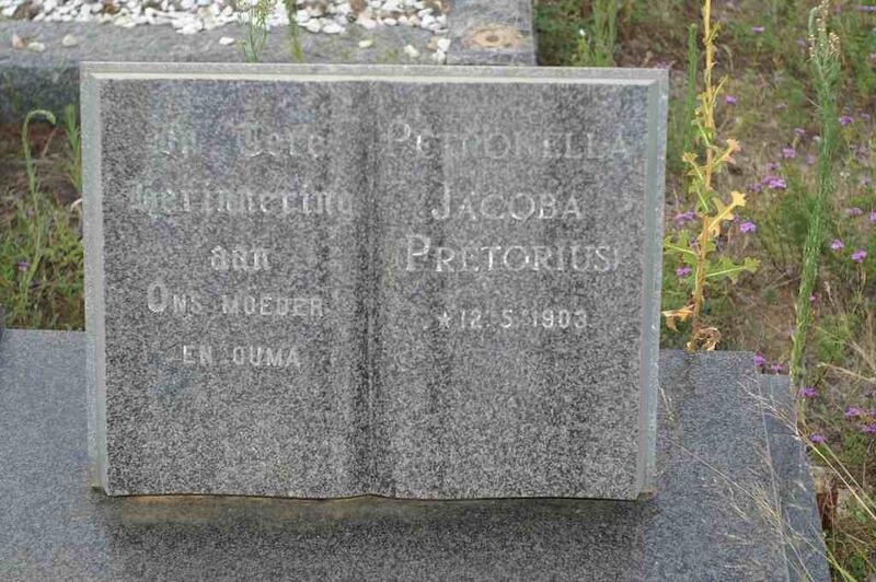 GRIESSEL Petronella Jacoba nee PRETORIUS 1903-