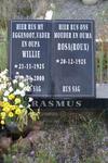 ERASMUS Willie 1925-2000 & Rosa ROUX 1925-
