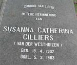CILLIERS Susanna Catherina nee VAN DER WESTHUIZEN 1907-1983
