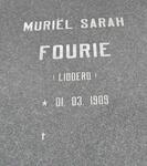 FOURIE Muriël Sarah nee LIDDERD 1909-