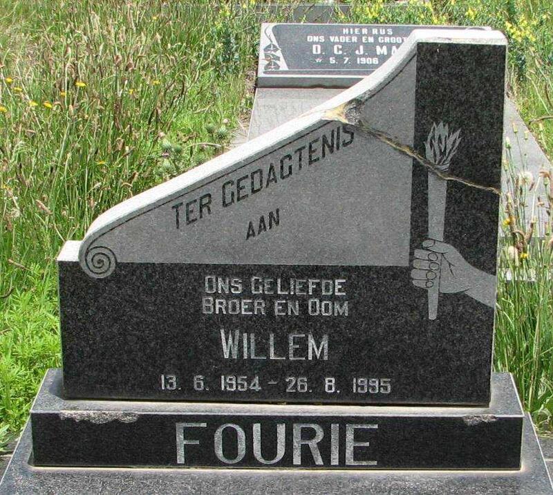 FOURIE Willem 1954-1999