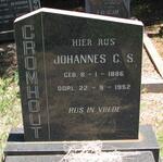 CROMHOUT Johannes G.S. 1886-1952