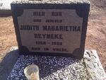 REYNEKE Judith Magarietha 1868-1958