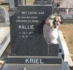 KRIEL Kallie 1958-1997