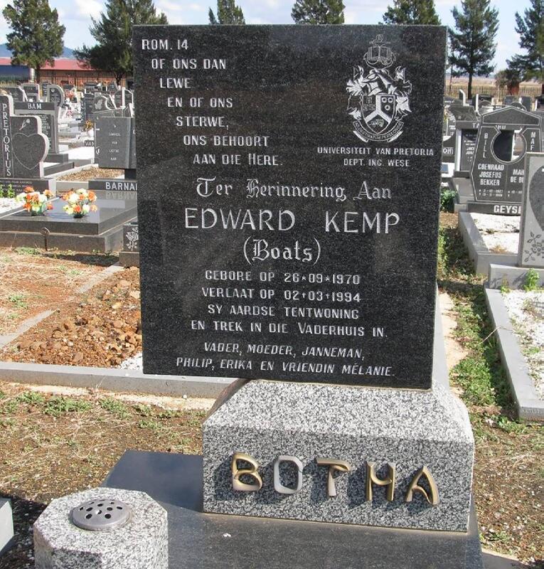 BOTHA Edward Kemp 1970-1994