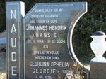 NAUDE Johannes Hendrik 1934-2004 & Georgina Ophelia CRONJE 1935-