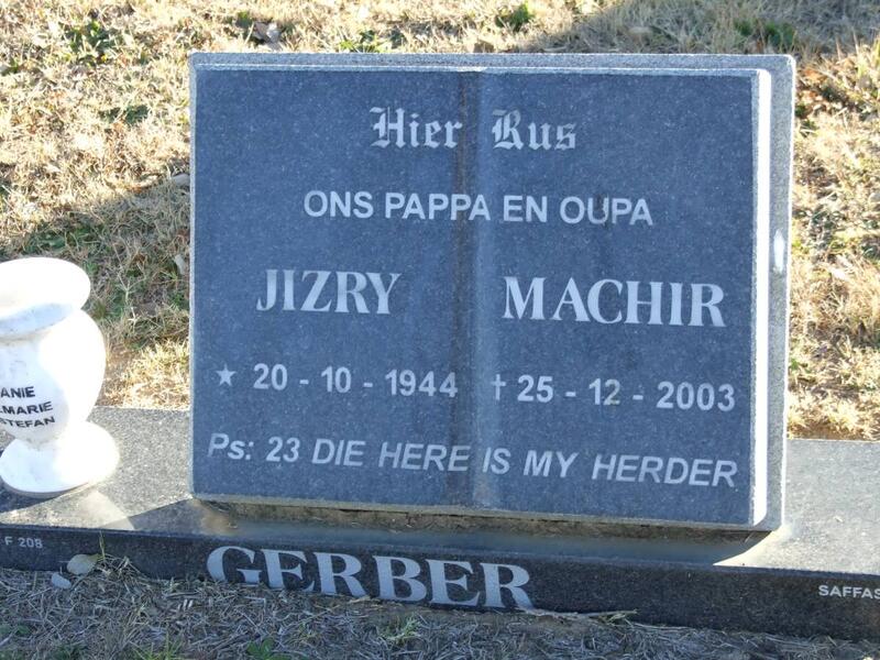 GERBER Jizry Machir 1944-2003