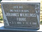 FOURIE Johannes Wilhelmus 1905-1986