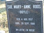 ROOS Sue Mary-Anne nee DOYLE 1937-1988