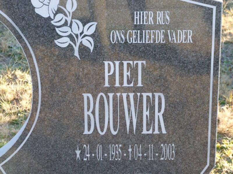 BOUWER Piet 1935-2003