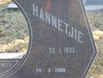MATHEE Hannetjie 1933-2009