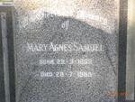 SAMUEL Mary Agnes 1899-1985