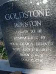 GOLDSTONE Royston 1935-1987