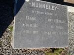 NUNNELEY Frank 1877-1967 & Amy Gertrude HUDSON 1882-1964