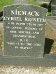 NIEMACK Cyriel Reineth 1922-1997
