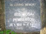 PEMBERTON Iris Rosa 1915-1996