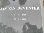 DEVENTER Jan, van 1933-2009