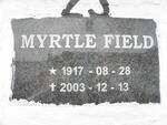 FIELD Myrtle 1917-2003