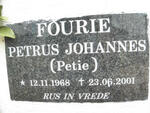 FOURIE Petrus Johannes 1968-2001