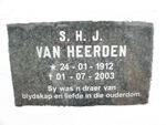HEERDEN S.H.J., van 1912-2003