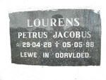 LOURENS Petrus Jacobus 1928-1998