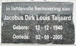 TALJAARD Jacobus Dirk Louis 1950-2005