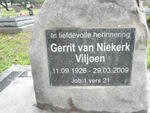 VILJOEN Gerrit van Niekerk 1926-2009