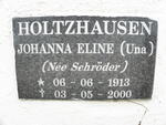 HOLTZHAUSEN Johanna Eline nee SCHRŐDER 1913-2000
