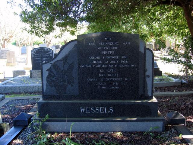 WESSELS Pieter 1886-1963 &  Kate ROUX 1894-1972