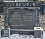 RENSBURG Lennox Roger, van 1929-  & Jeanette Daphne 1938-1997