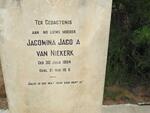 NIEKERK Willem Petrus, van 1855-1923 & Jacomina Jacoba 1864-19?6