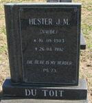 TOIT Hester J. M., du nee NAUDE 1903-1992