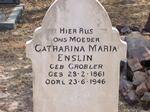 ENSLIN Catharina Maria nee GROBLER 1861-1946