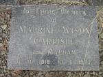 CARLISLE Maurine Avison nee MAPHAM 1918-1972