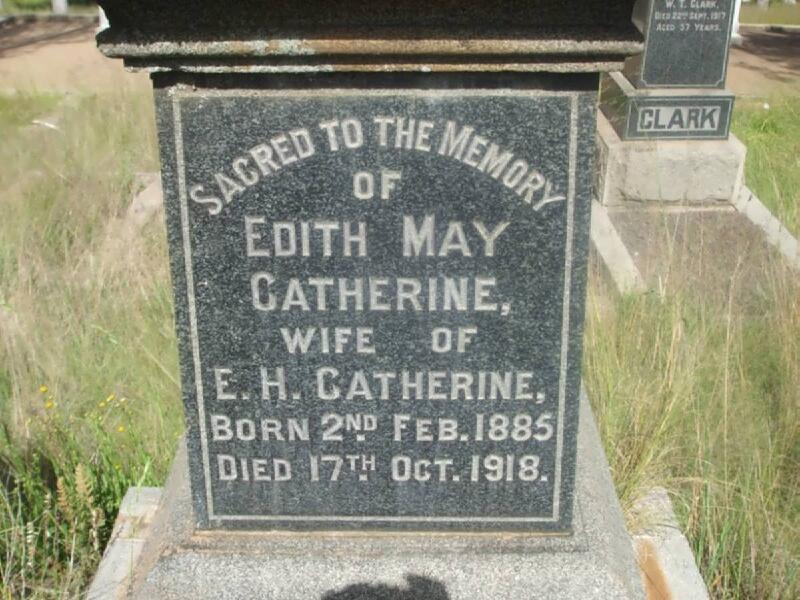 CATHERINE Edith May 1885-1918