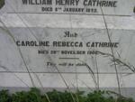 CATHRINE William Henry -1892 & Caroline Rebecca -1906