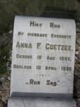 COETZEE Anna F. 1900-1939