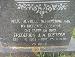 COETZER Frederick J.A.. 1903-1978