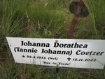 COETZER Johanna Dorathea nee NEL 1914-2005