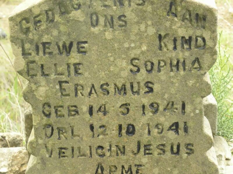 ERASMUS Ellie Sophia 1941-1941
