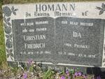 HOMANN Christian Friedrich 1879-1962 & Ida PEINKE 1884-1970