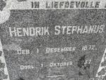 JORDAAN Hendrik Stephanus 1872-1957